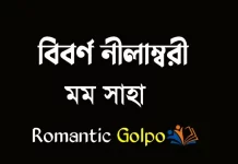 বিবর্ণ নীলাম্বরী - Romantic Golpo