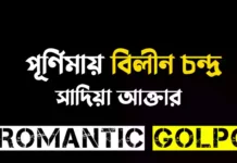 পূর্ণিমায় বিলীন চন্দ্র শেষ পর্ব পূর্ণিমায় বিলীন চন্দ্র - Romantic Golpo