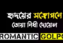 হৃদয়ের সঙ্গোপনে - Romantic Golpo