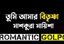 তুমি আমার বিতৃষ্ণা - Romantic Golpo