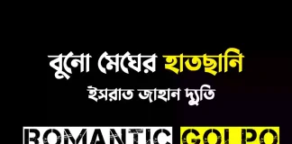 বুনো মেঘের হাতছানি - Romantic Golpo