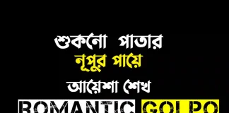 শুকনো পাতার নূপুর পায়ে - Romantic Golpo