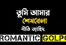 তুমি আমার শেষবেলা পর্ব ৪ তুমি আমার শেষবেলা - Romantic Golpo